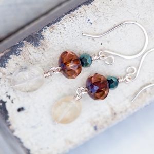 NWT Citrine Western Earrings OOAK